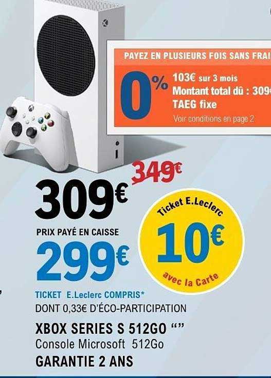 XBOX SERIES S 512GO