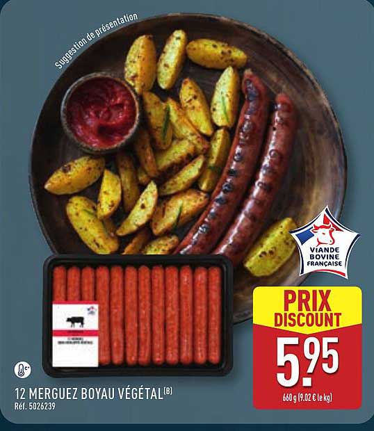 12 MERGUEZ BOYAU VÉGÉTAL(B)