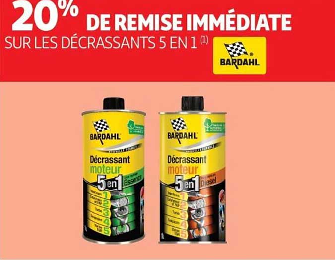 20% DE REMISE IMMÉDIATE SUR LES DÉCRASSANTS 5 EN 1