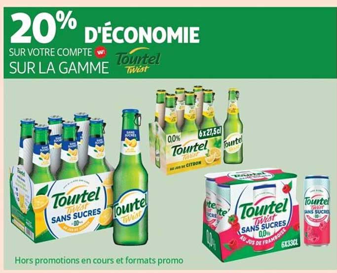 20% DÉCONOMIE SUR VOTRE COMPTE W SUR LA GAMME Tourtel Twist