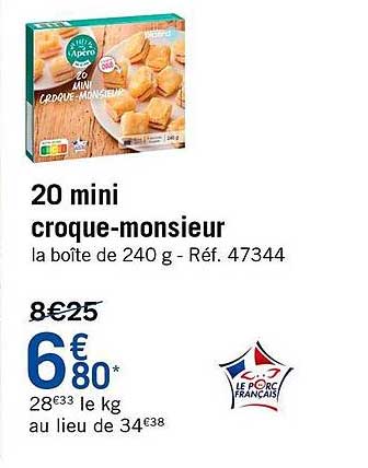 20 mini croque-monsieur