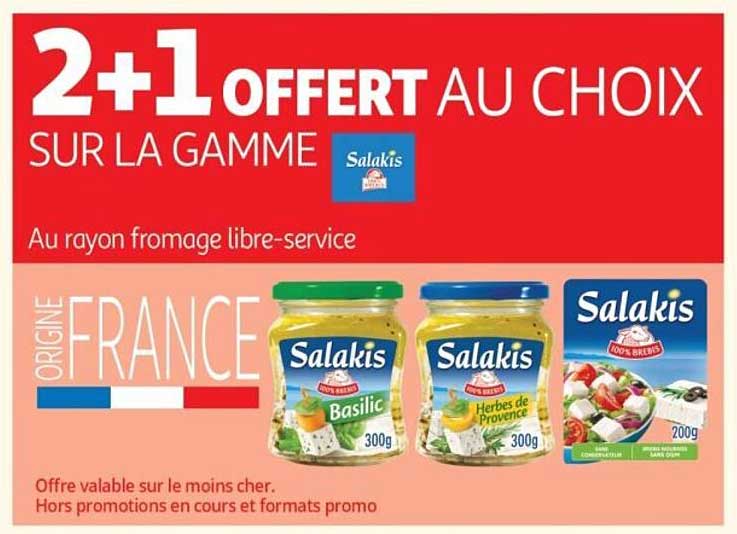2+1 OFFERT AU CHOIX SUR LA GAMME Salakis
