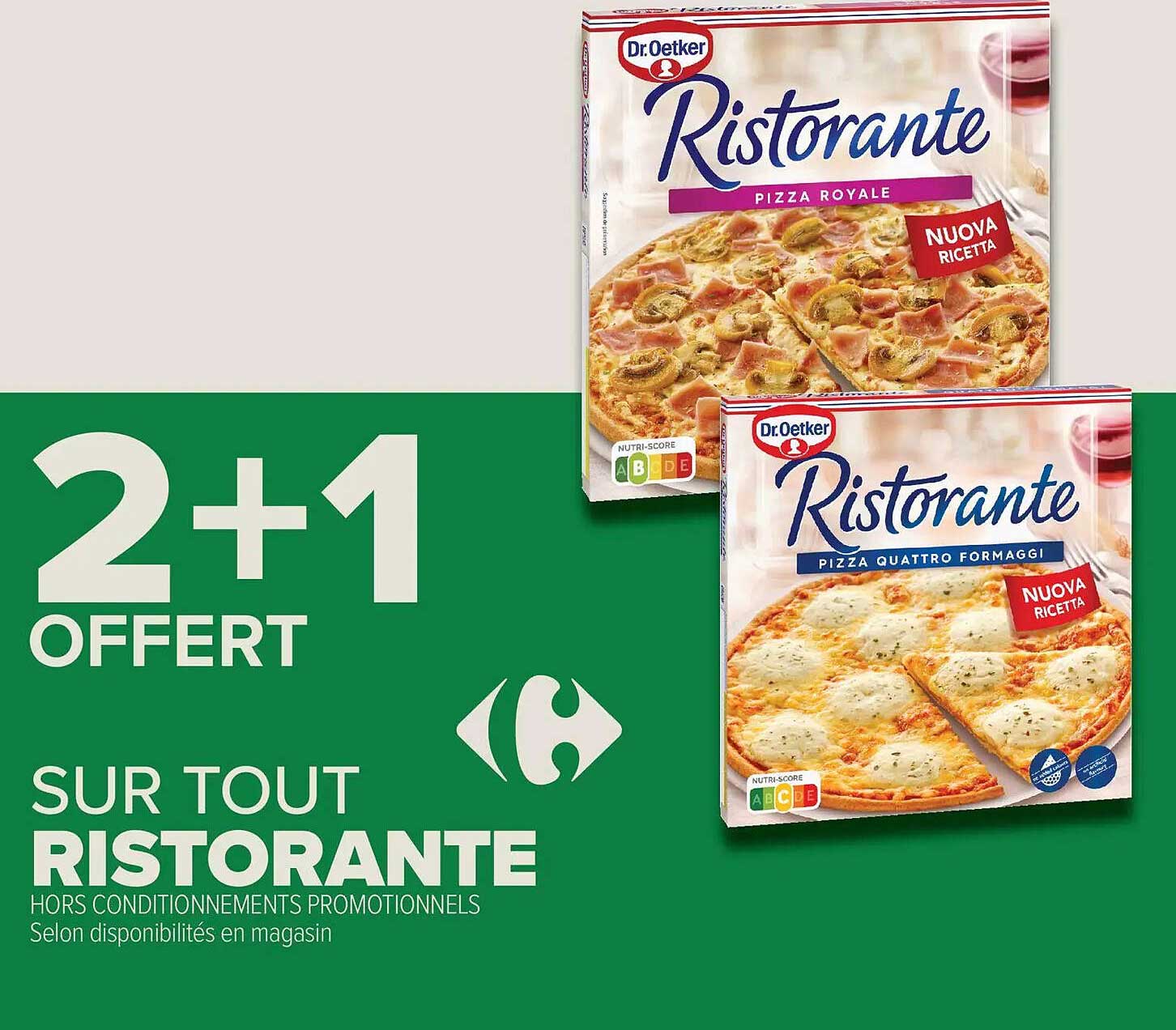 2+1 OFFERT SUR TOUT RISTORANTE