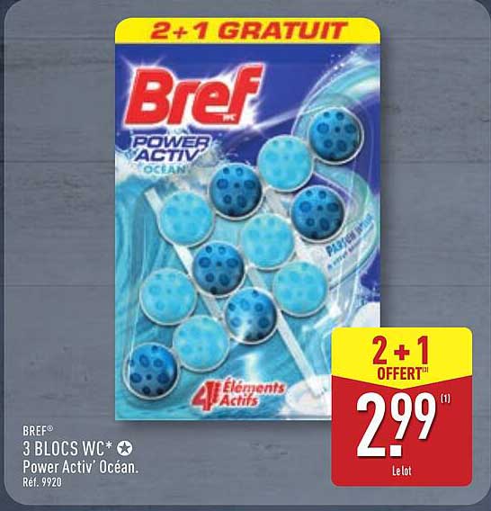 3 BLOCS WC* Power Activ’ Océan.