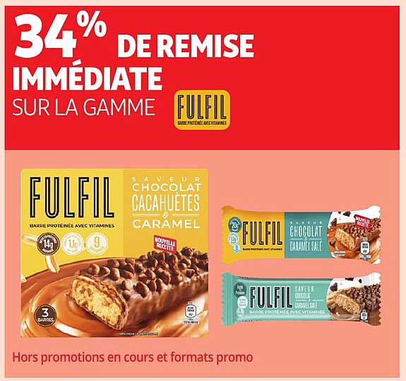 34% DE REMISE IMMÉDIATE SUR LA GAMME FULFIL