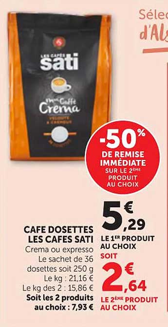 -50% DE REMISE IMMÉDIATE SUR LE 2E PRODUIT AU CHOIX