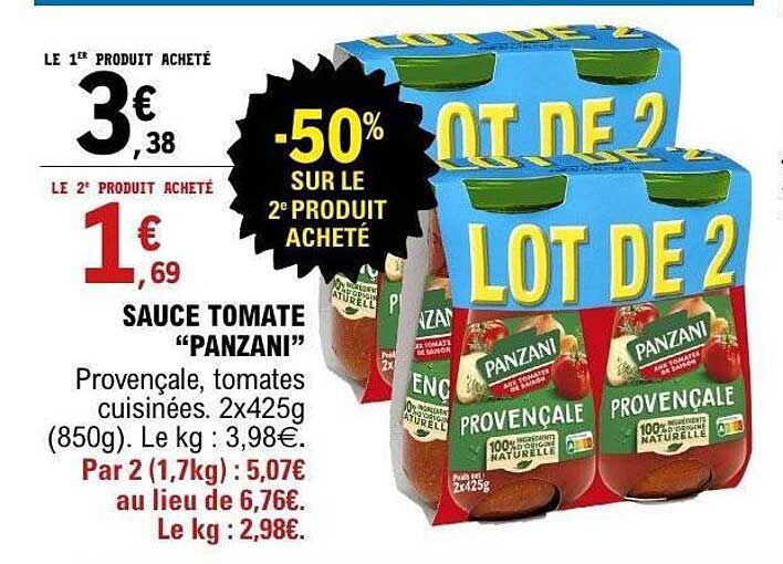 -50% SUR LE 2E PRODUIT ACHETÉ