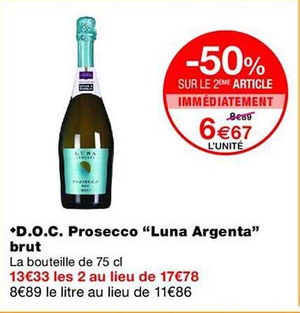-50% SUR LE 2ÈME ARTICLE IMMÉDIATEMENT 6€67 L'UNITÉ
