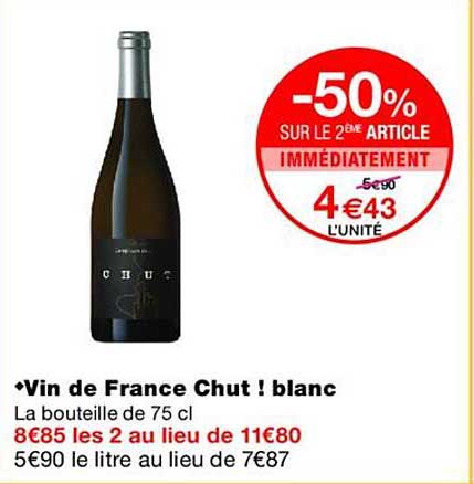 -50% SUR LE 2ÈME ARTICLE IMMÉDIATEMENT