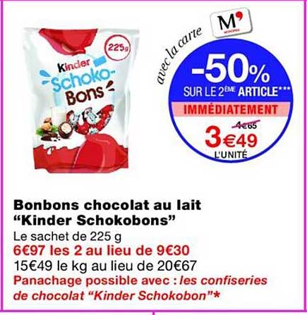 -50% SUR LE 2ÈME ARTICLE* IMMÉDIATEMENT