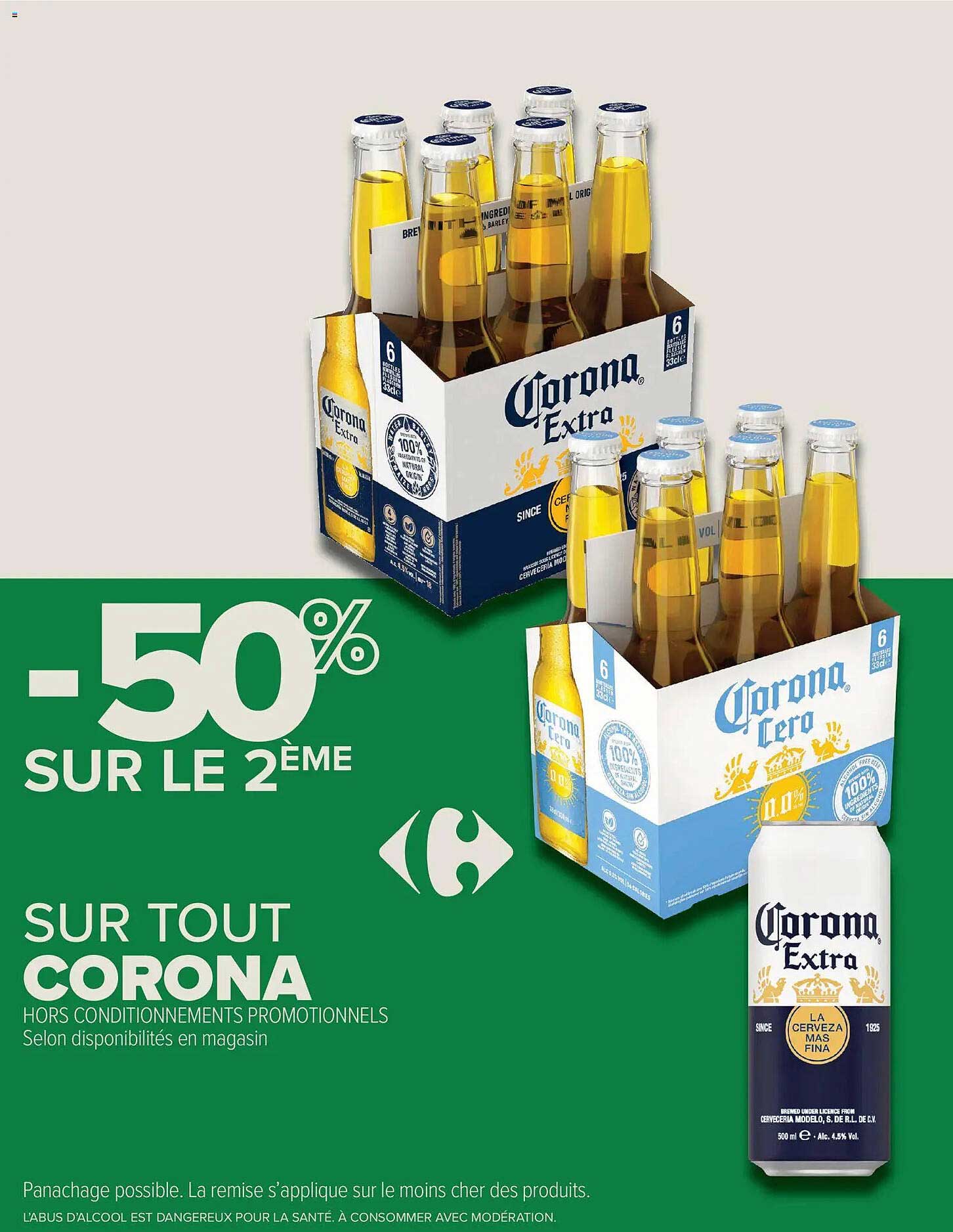 -50% SUR LE 2ÈME SUR TOUT CORONA