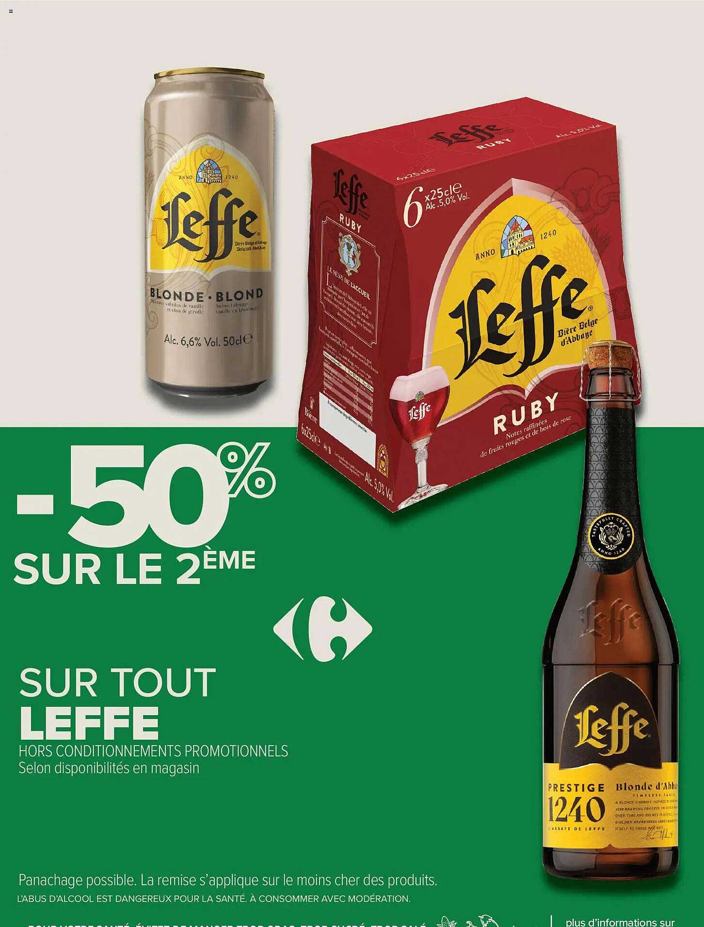 -50% SUR LE 2ÈME SUR TOUT LEFFE