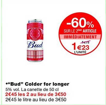 -60% SUR LE 2ÈME ARTICLE IMMÉDIATEMENT