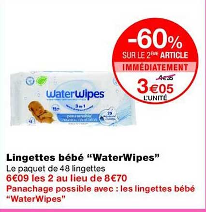 -60% SUR LE 2ÈME ARTICLE IMMÉDIATEMENT