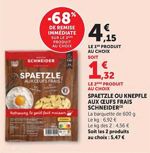 -68% DE REMISE IMMÉDIATE SUR LE 2ÈME PRODUIT AU CHOIX