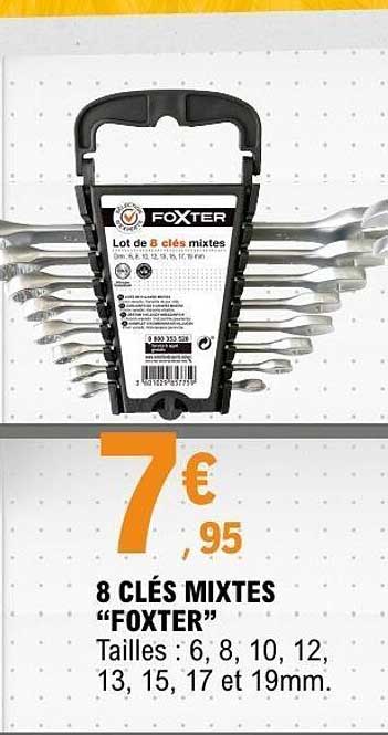 8 CLÉS MIXTES “FOXTER”