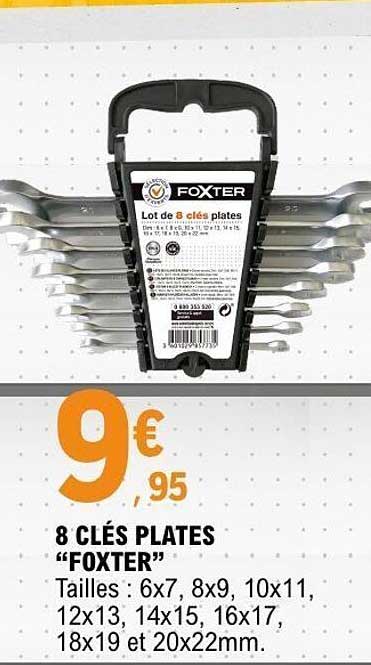 8 CLÉS PLATES “FOXTER”