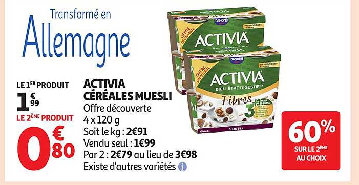 ACTIVIA CÉRÉALES MUESLI