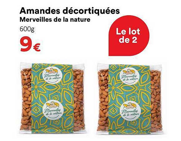 Amandes décortiquées
