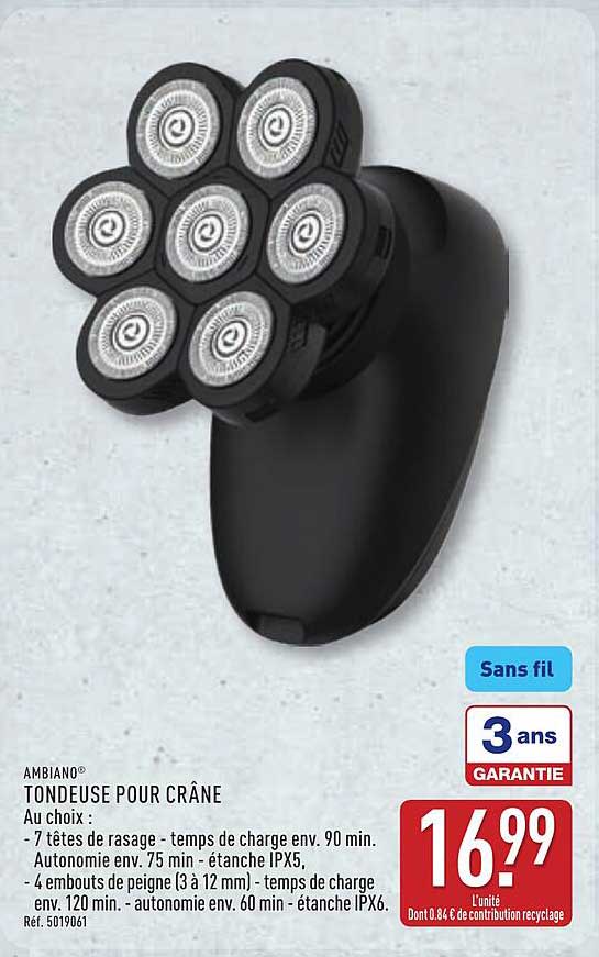 AMBIANO® TONDEUSE POUR CRÂNE