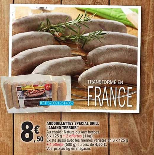 ANDOUILLETTES SPÉCIAL GRILL “AMAND TERROIR”