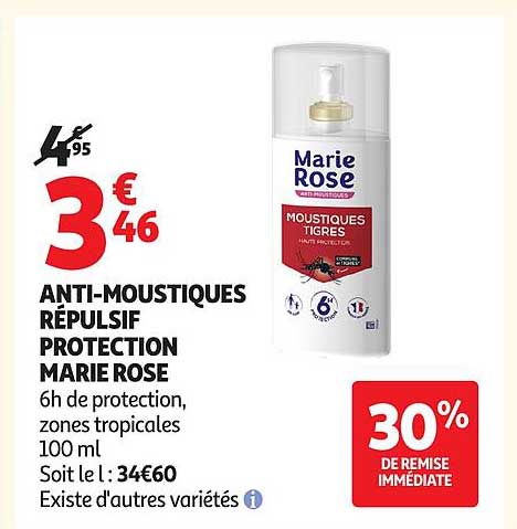 ANTI-MOUSTIQUES RÉPULSIF PROTECTION MARIE ROSE