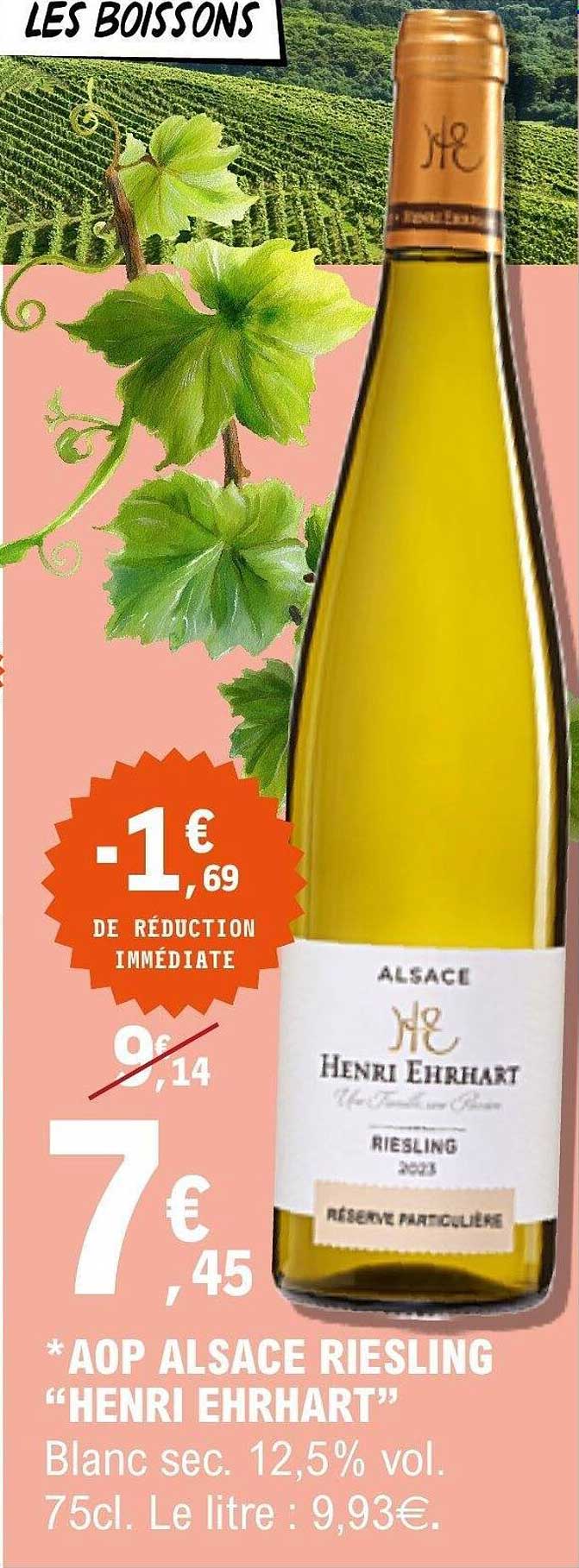 * AOP ALSACE RIESLING “HENRI EHRHART”
