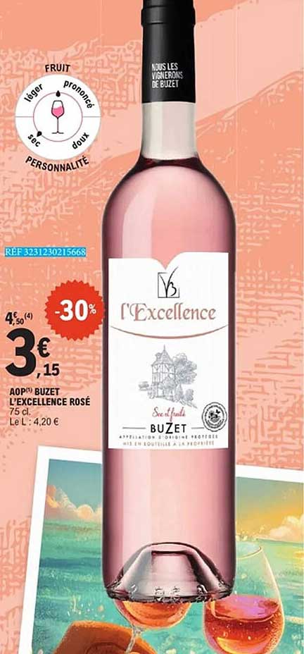 AOP(*) BUZET L’EXCELLENCE ROSÉ