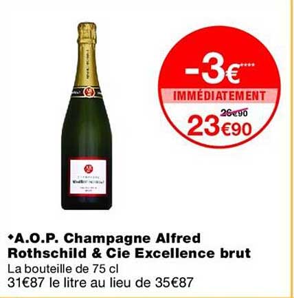 A.O.P. Champagne Alfred Rothschild & Cie Excellence brut