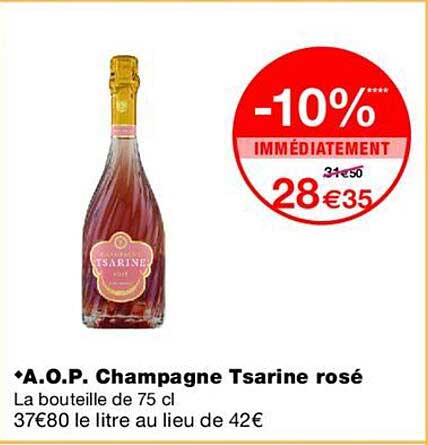 A.O.P. Champagne Tsarine rosé