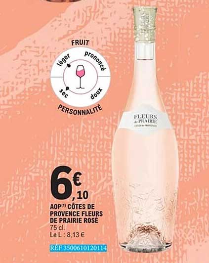 AOP Côtes de Provence Fleurs de Prairie Rosé 75 cl