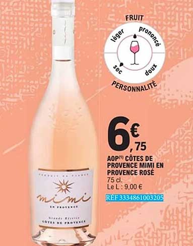 AOP CÔTES DE PROVENCE MIMI EN PROVENCE ROSÉ