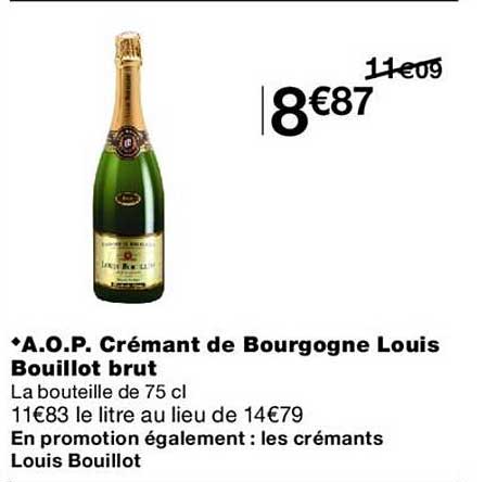 A.O.P. Crémant de Bourgogne Louis Bouillot brut