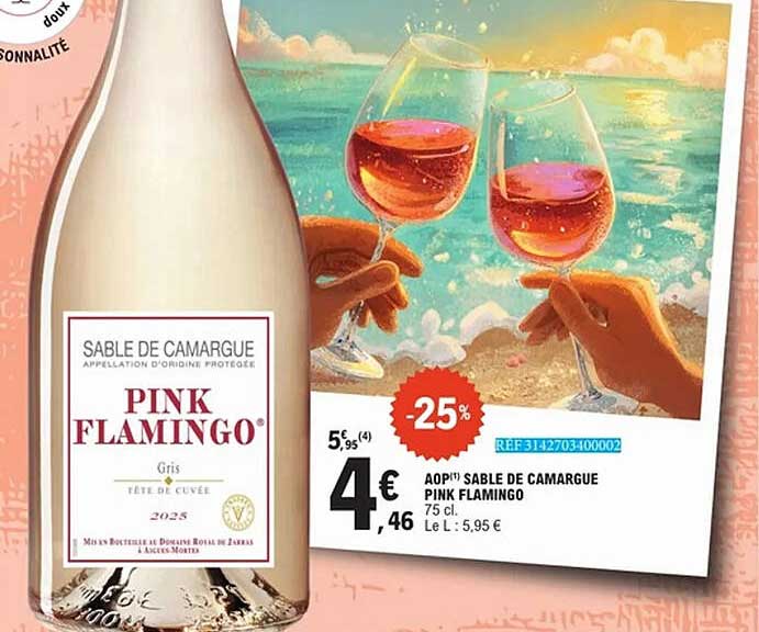 AOP(*) SABLE DE CAMARGUE PINK FLAMINGO 75 cl.