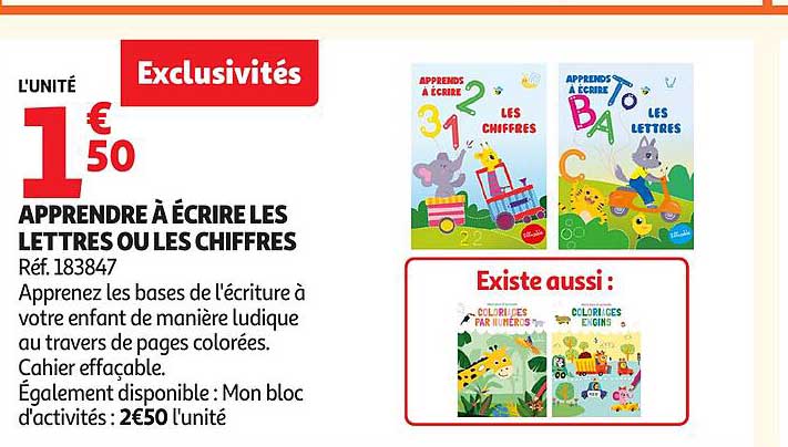 APPRENDRE À ÉCRIRE LES LETTRES OU LES CHIFFRES