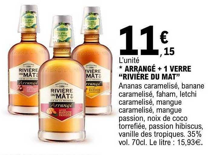 * ARRANGÉ + 1 VERRE “RIVIÈRE DU MÂT”