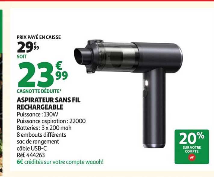 ASPIRATEUR SANS FIL RECHARGEABLE