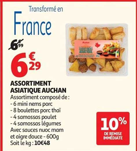 ASSORTIMENT ASIATIQUE AUCHAN