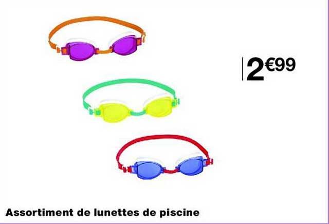 Assortiment de lunettes de piscine