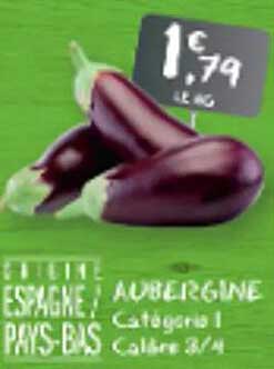 AUBERGINE Catégorie 1 Calibre 3/4