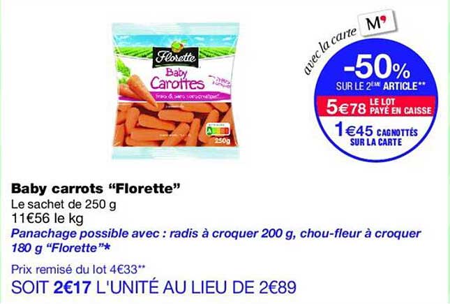 Baby carots “Florette”