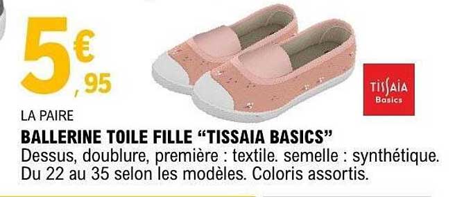BALLERINE TOILE FILLE “TISSAIA BASICS”