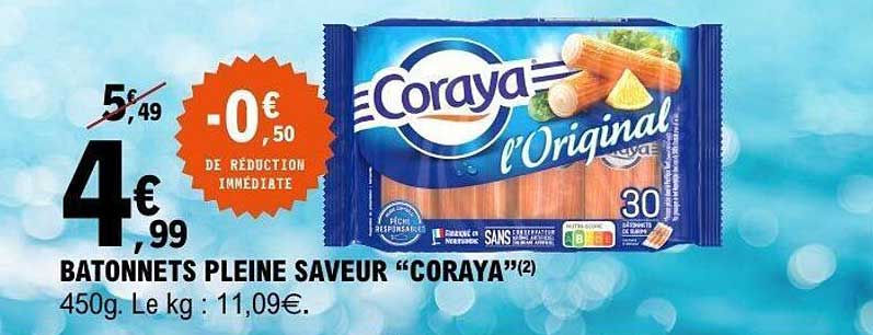BATONNETS PLEINE SAVEUR “CORAYA”