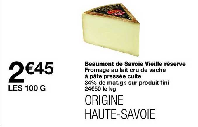 Beaumont de Savoie Vieille réserve