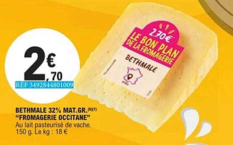 BETHMALE 32% MAT.GR. (6X) "FROMAGERIE OCCITANE"