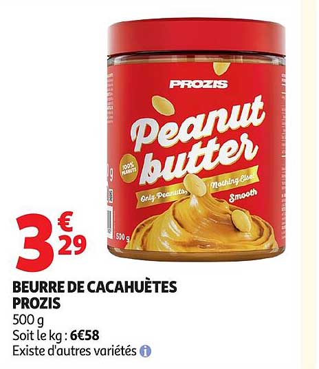 BEURRE DE CACAHUÈTES PROZIS 500 g