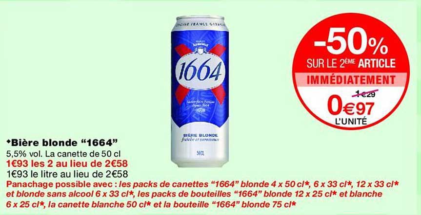 Bière blonde “1664”
