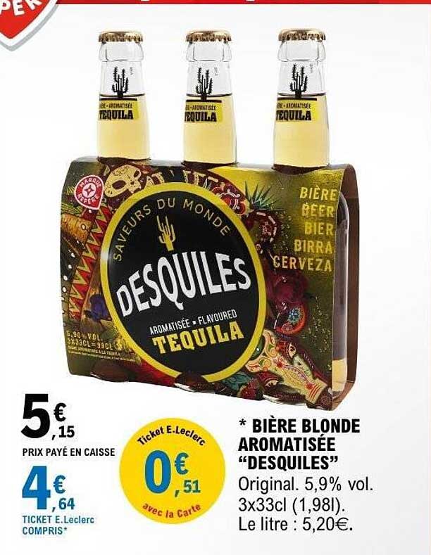 BIÈRE BLONDE AROMATISÉE “DESQUILES”