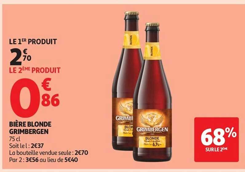 BIÈRE BLONDE GRIMBERGEN
