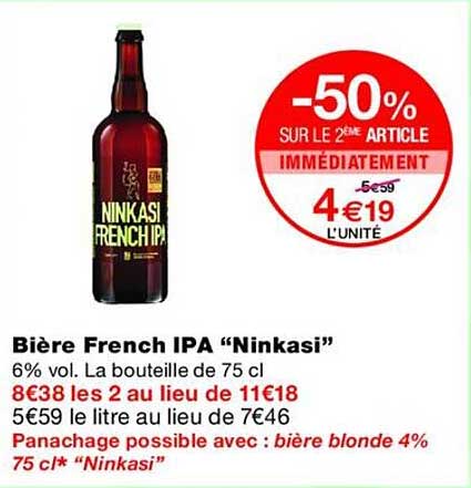 Bière French IPA “Ninkasi”